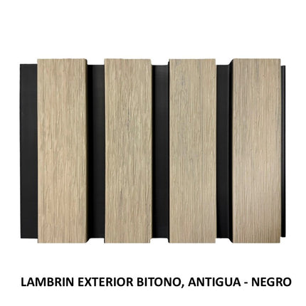 Lambrín Exterior Bitono – Antigua / Negro