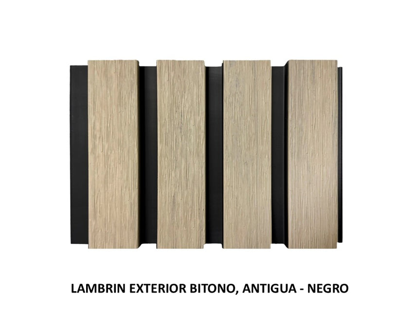 Lambrín Exterior Bitono – Antigua / Negro