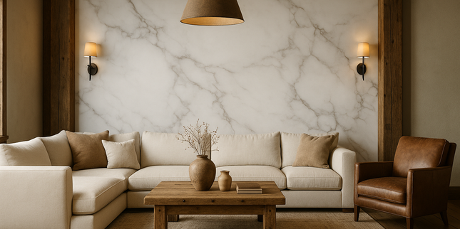 Mármol Sintetizado PVC - Carrara 6002