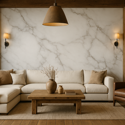 Mármol Sintetizado PVC - Carrara 6002