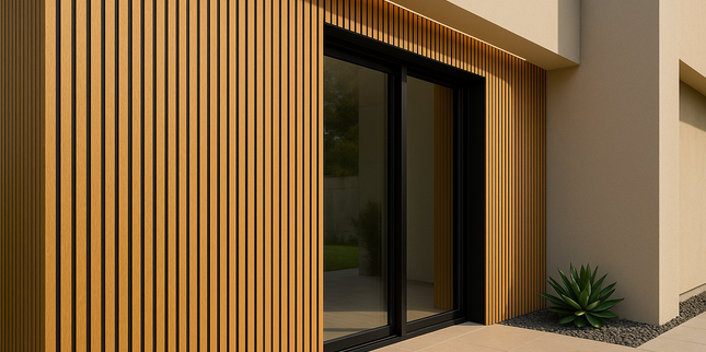 Lambrín Exterior Bitono - Maple / Negro