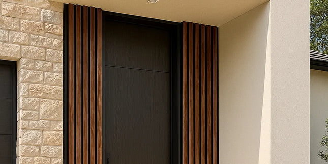 Lambrín Exterior Bitono – Nogal Oscuro / Negro