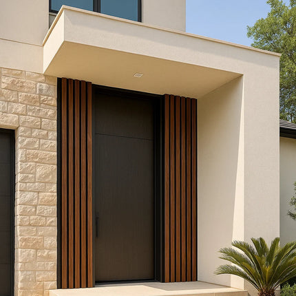 Lambrín Exterior Bitono – Nogal Oscuro / Negro