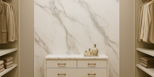 Mármol Sintetizado PVC - Carrara 6002