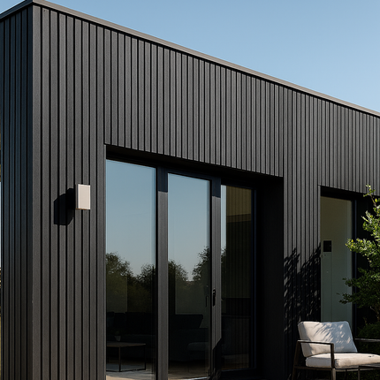 Lambrín Exterior Bitono – Negro Cepillado / Negro