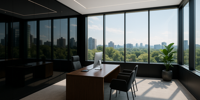 Panel PVC Carbon - Espejo Negro 013