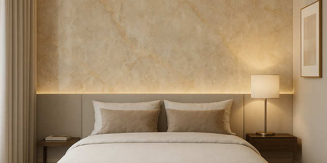 Mármol Sintetizado PVC - Crema Premium 9001