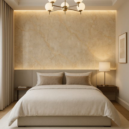 Mármol Sintetizado PVC - Crema Premium 9001