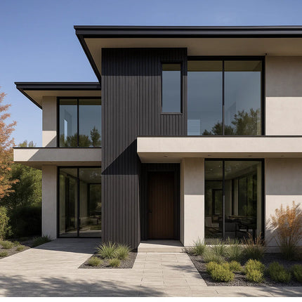 Lambrín Exterior Bitono – Negro Cepillado / Negro