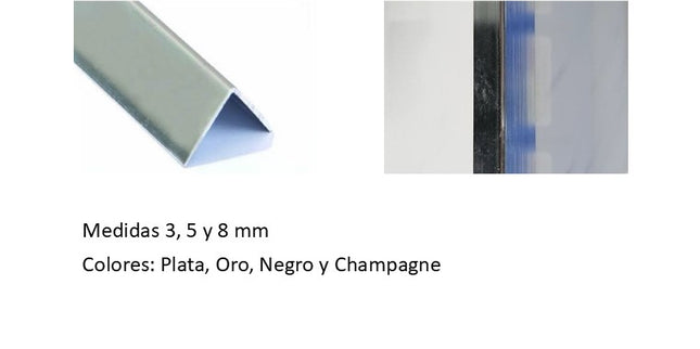 Ángulo de Terminación para Placas PVC